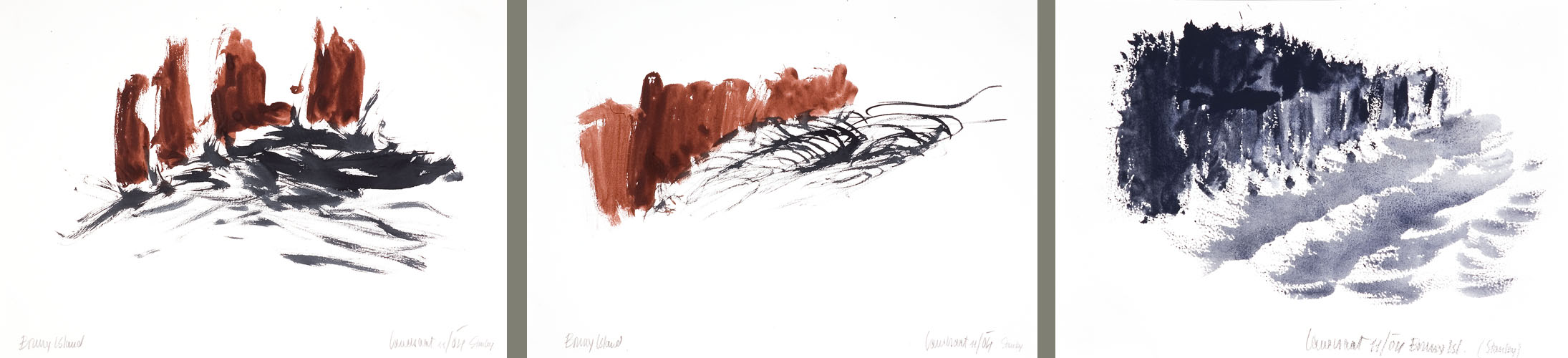 Brush drawings Bruny Island (2004-05) - large version