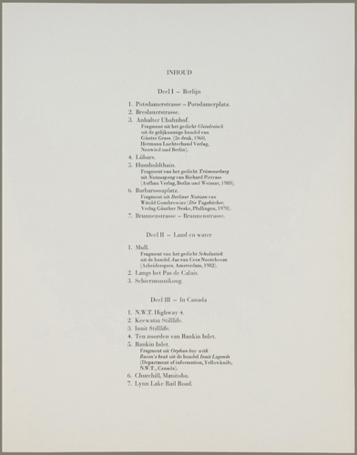 Grenzen, Overgangen, 1983