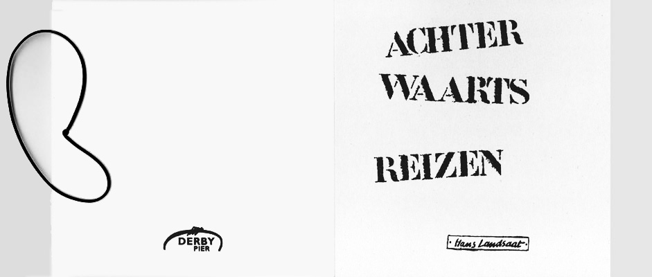 Achterwaarts reizen (2001), leporello - omslag)