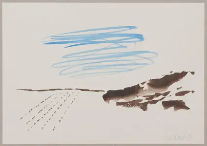 Landschap 1 - aquarel (2010)
